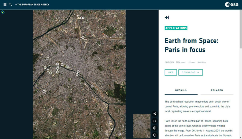 「Earth from Space: Paris in focus」の画像