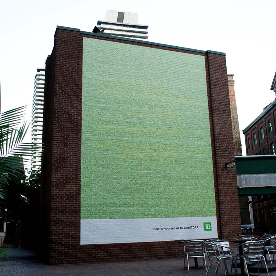 TD BankのVisible Billboardキャンペーンの画像