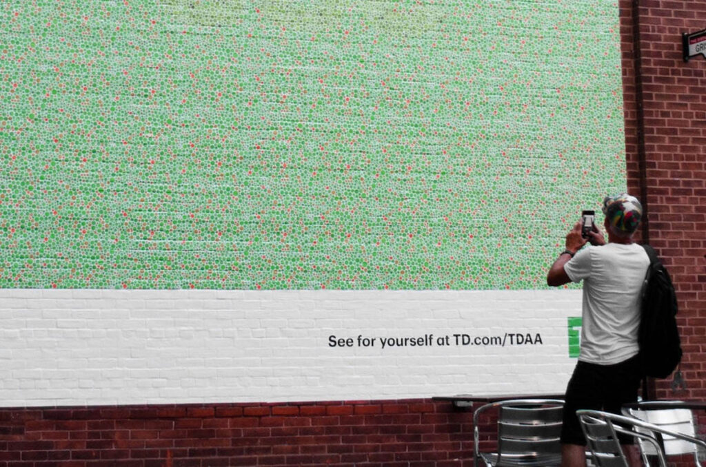 TD BankのVisible Billboardキャンペーンの画像