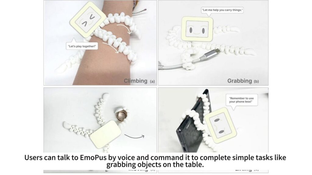 タコ型AIデスクコンパニオン「EmoPus」の画像