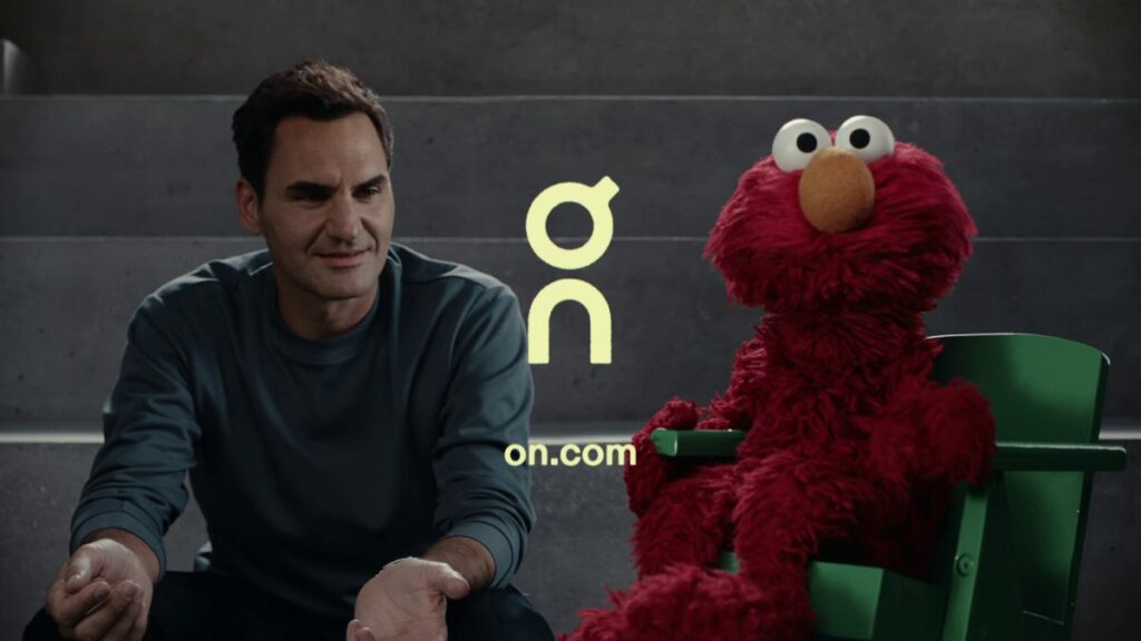 「On | Elmo and Roger Federer's letters of the day」の画像