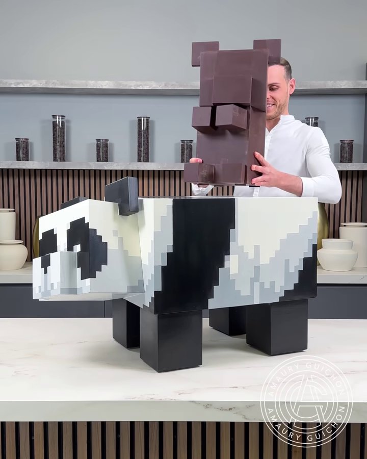 「Chocolate Minecraft Panda and Cake! 」の画像