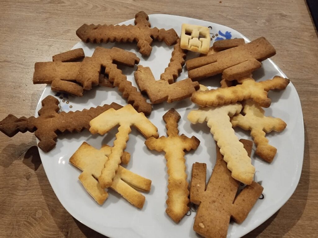 3Dプリントマインクラフトクッキー型「Minecraft Cookie Cutters」の画像