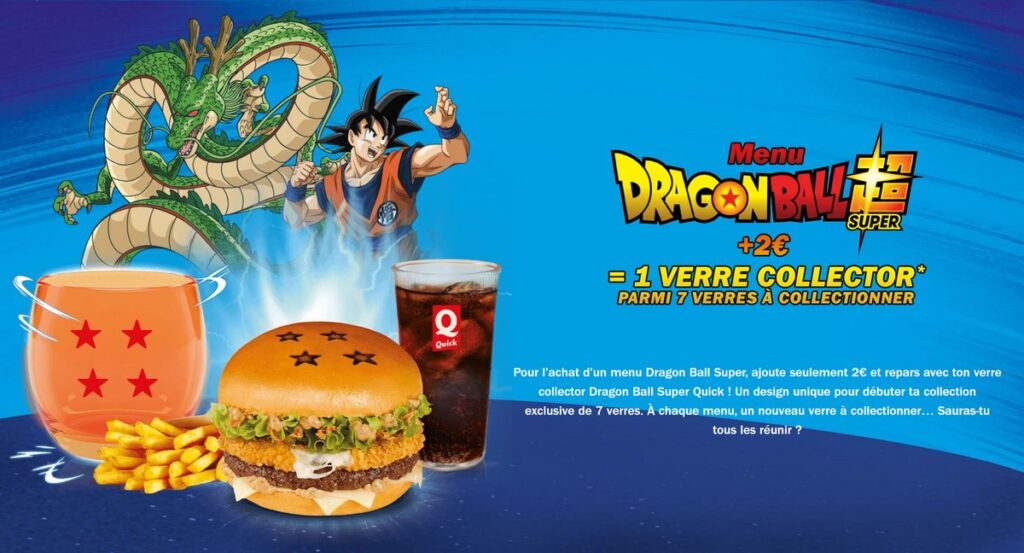 アニメ『ドラゴンボール超』と「Quick(クイック)」のコラボキャンペーンの画像