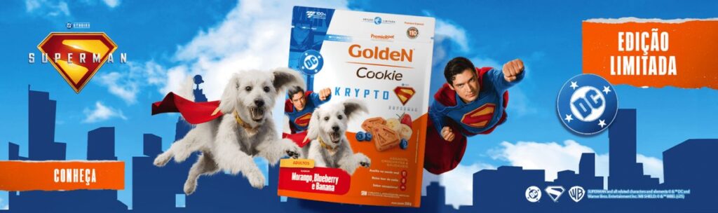新作映画『スーパーマン』と連携した特別な犬用おやつ「ゴールデン・クッキー・クリプト」の画像