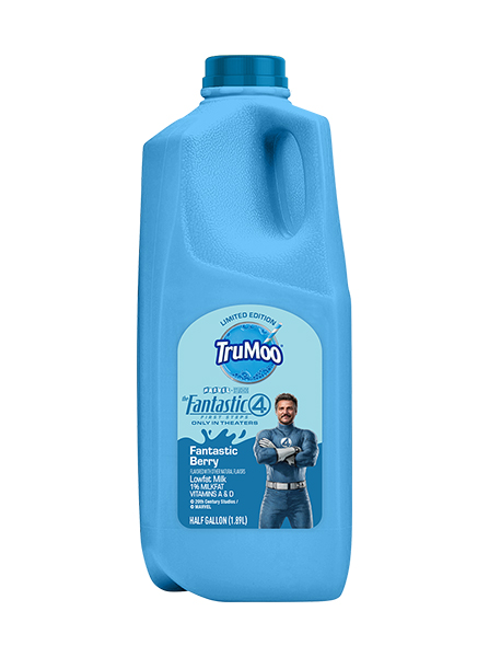 『ファンタスティック・フォー』の青いミルク＆ヒーローが現れる限定グラスの画像