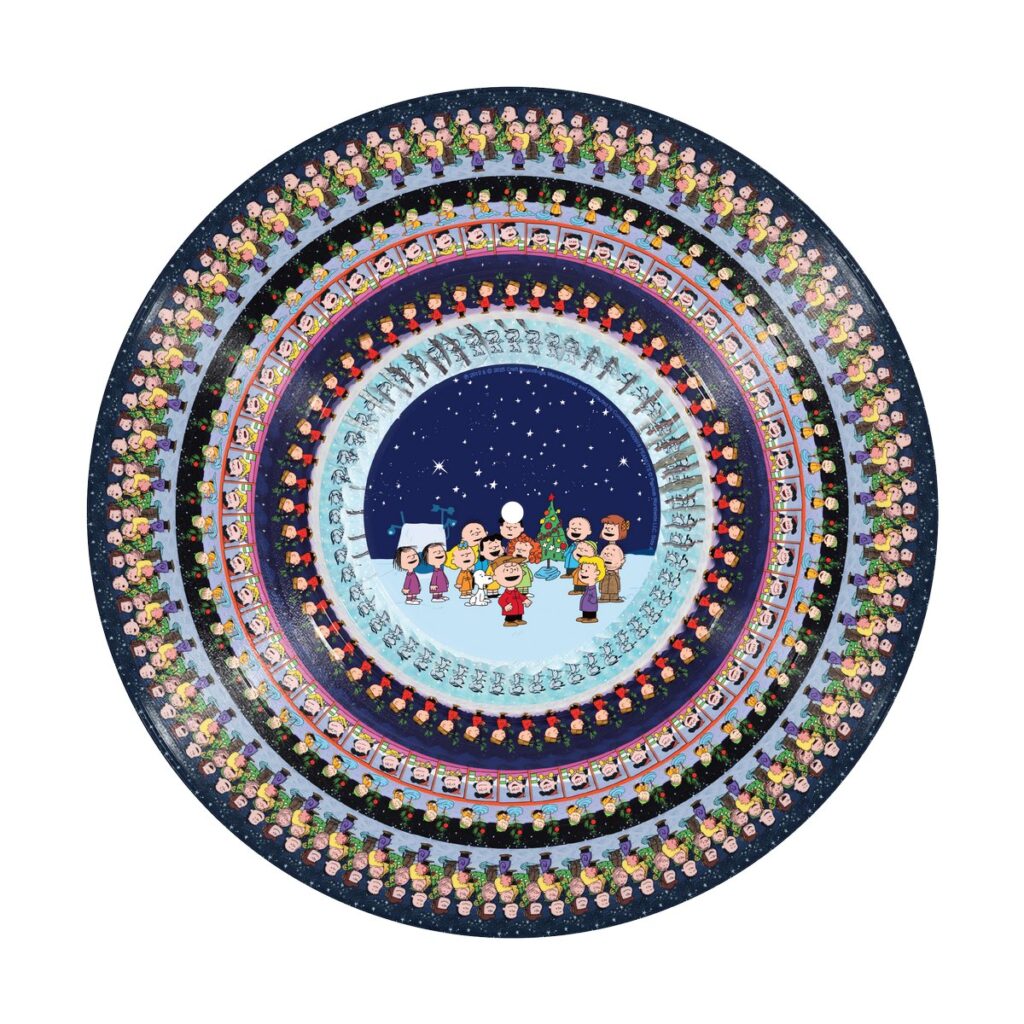 「A Charlie Brown Christmas」の60周年を記念した、「Zoetrope Picture Disc LP」の画像