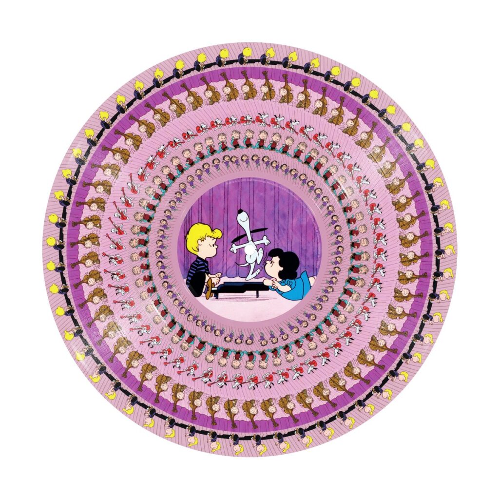 「A Charlie Brown Christmas」の60周年を記念した、「Zoetrope Picture Disc LP」の画像