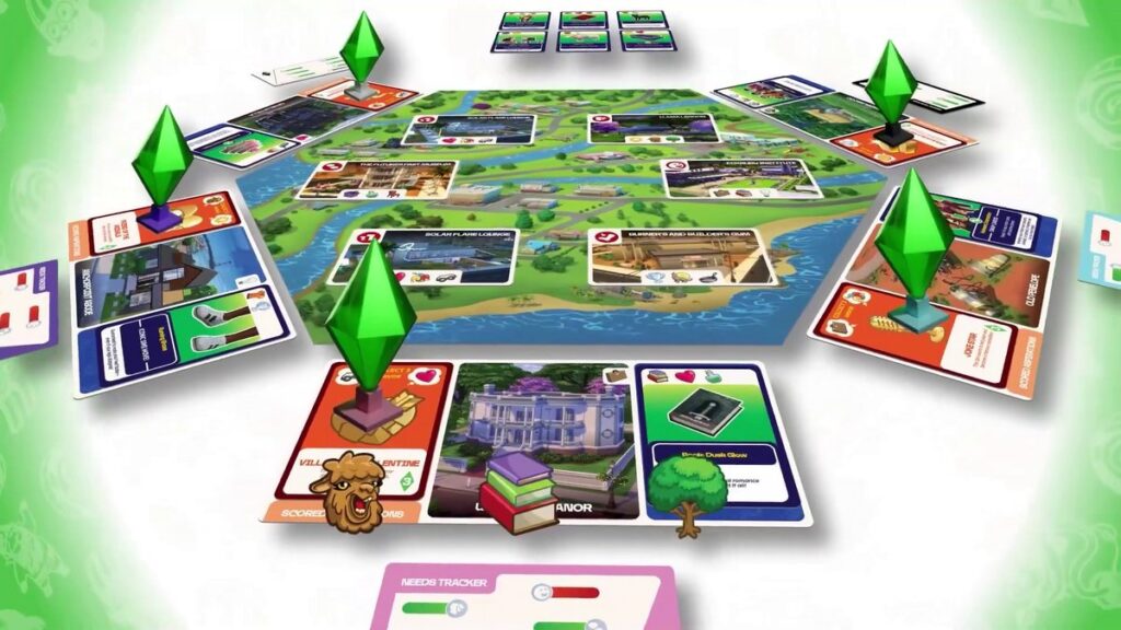 Electronic ArtsとGoliath Gamesが共同開発した『ザ・シムズ ボードゲーム』の画像
