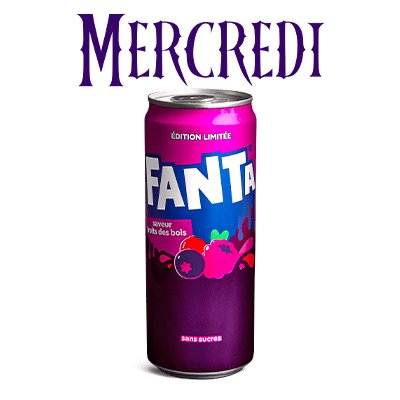 マクドナルドフランスのNetflixシリーズ『ウェンズデー』に基づいた限定メニュー「M x Mercredi」の画像