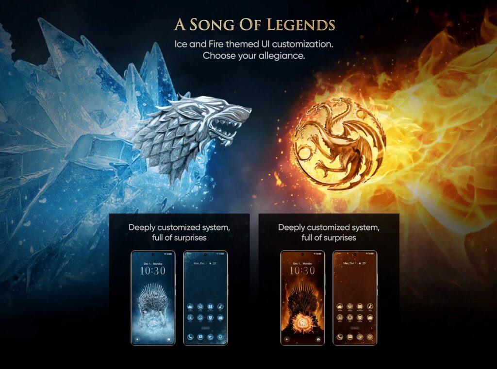 「realme 15 Pro Game of Thrones Limited Edition」の画像