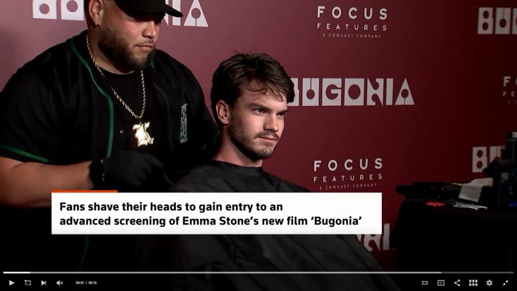 ロサンゼルスで行われた映画『バゴニア』の試写会「Free Bald Screening」の画像