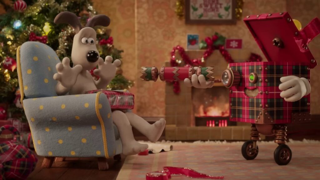 アードマン・アニメーションズが制作した、バブアー2025年のクリスマス広告の画像