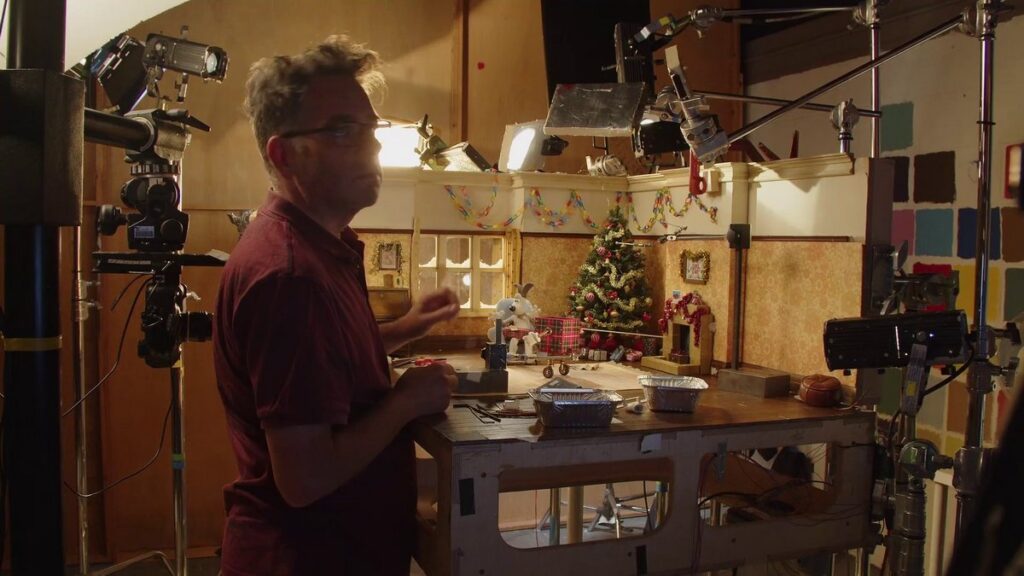 アードマン・アニメーションズが制作した、バブアー2025年のクリスマス広告の画像