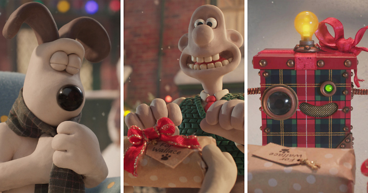 アードマン・アニメーションズが制作した、バブアー2025年のクリスマス広告の画像