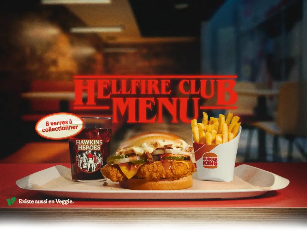フランスのバーガーキングが展開する、Netflix『ストレンジャー・シングス』コラボの画像