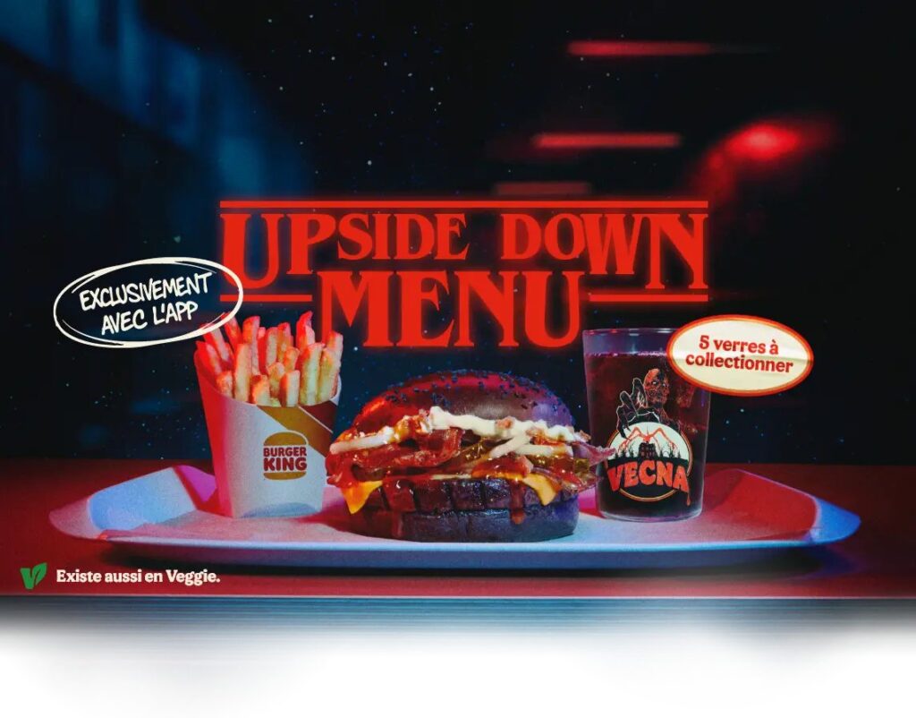 フランスのバーガーキングが展開する、Netflix『ストレンジャー・シングス』コラボの画像