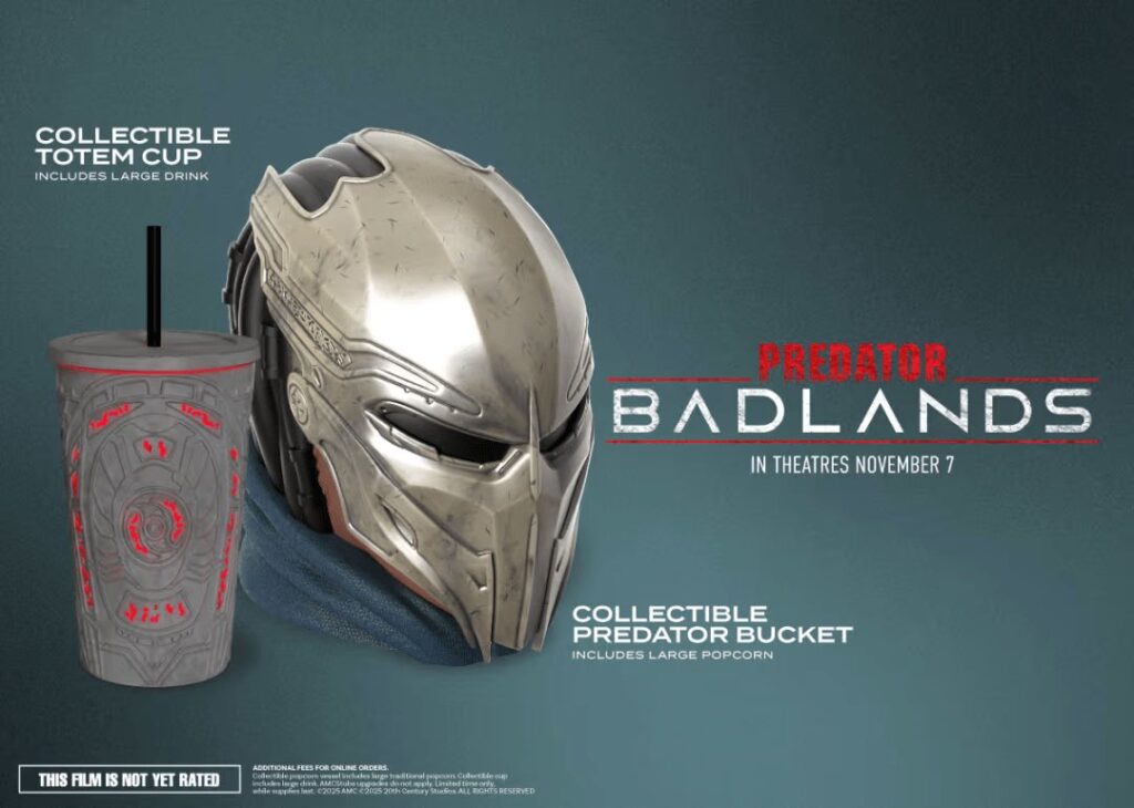 映画『プレデター：バッドランド』公開にあわせて登場する、ポップコーンバケットの画像