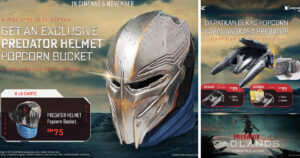 映画『プレデター:バッドランド』公開にあわせて登場する、ポップコーンバケットの画像