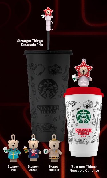 スターバックスが『ストレンジャー・シングス』最終シーズンを記念し、ラテンアメリカおよびカリブ地域の一部店舗で展開するコラボレーションの画像