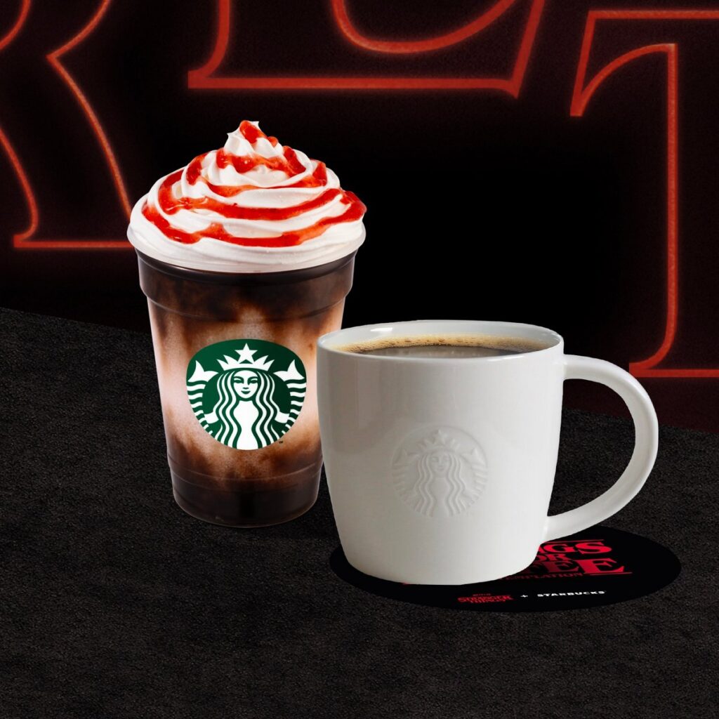 スターバックスが『ストレンジャー・シングス』最終シーズンを記念し、ラテンアメリカおよびカリブ地域の一部店舗で展開するコラボレーションの画像