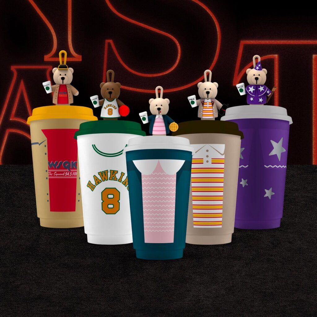 スターバックスが『ストレンジャー・シングス』最終シーズンを記念し、ラテンアメリカおよびカリブ地域の一部店舗で展開するコラボレーションの画像