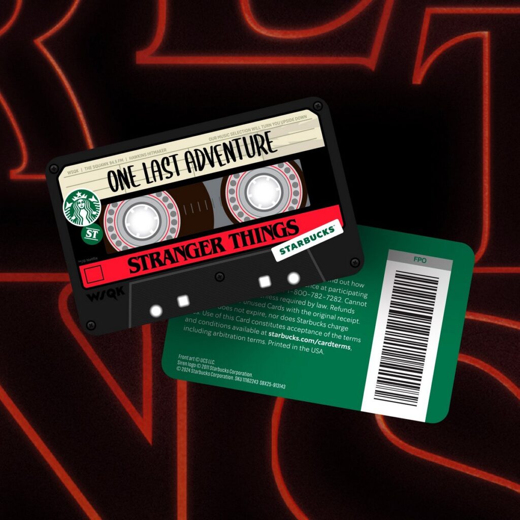 スターバックスが『ストレンジャー・シングス』最終シーズンを記念し、ラテンアメリカおよびカリブ地域の一部店舗で展開するコラボレーションの画像