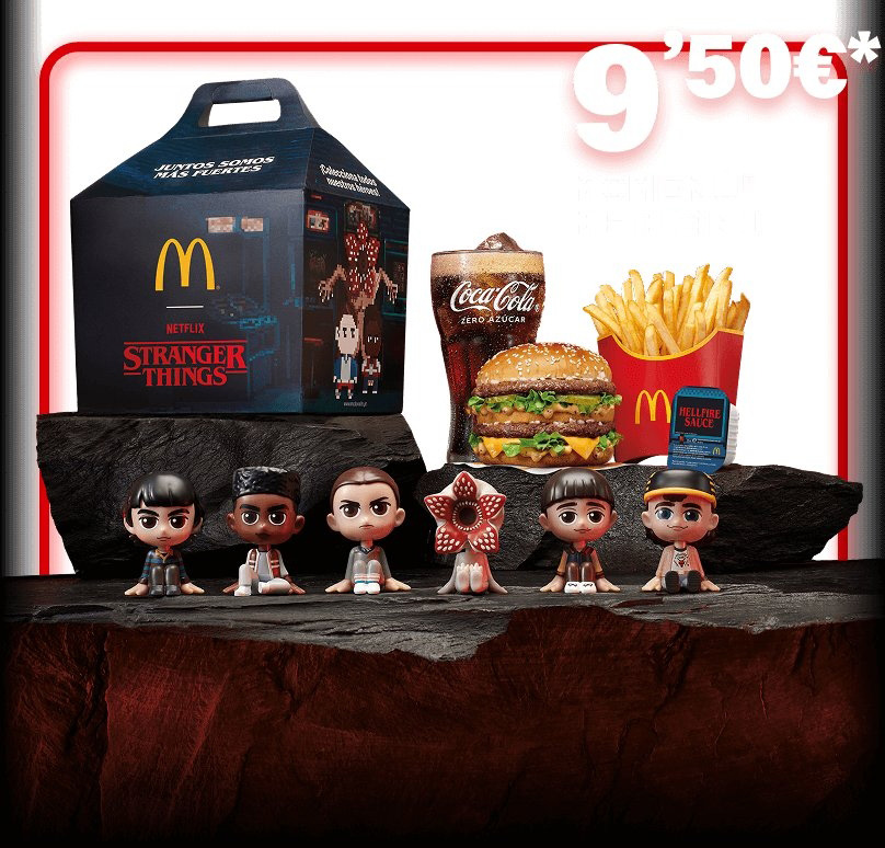 マクドナルドとNetflixドラマ『ストレンジャー・シングス』のコラボレーションキャンペーンの画像