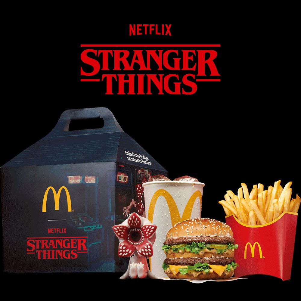 マクドナルドとNetflixドラマ『ストレンジャー・シングス』のコラボレーションキャンペーンの画像