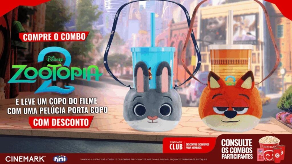 ブラジルの映画館チェーン Cinépolis と Cinemark が、『ズートピア2』の公開にあわせて発売する限定コレクタブルの画像