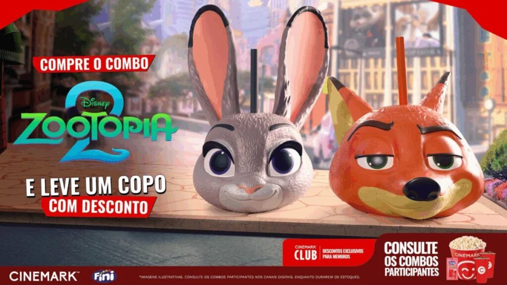 ブラジルの映画館チェーン Cinépolis と Cinemark が、『ズートピア2』の公開にあわせて発売する限定コレクタブルの画像