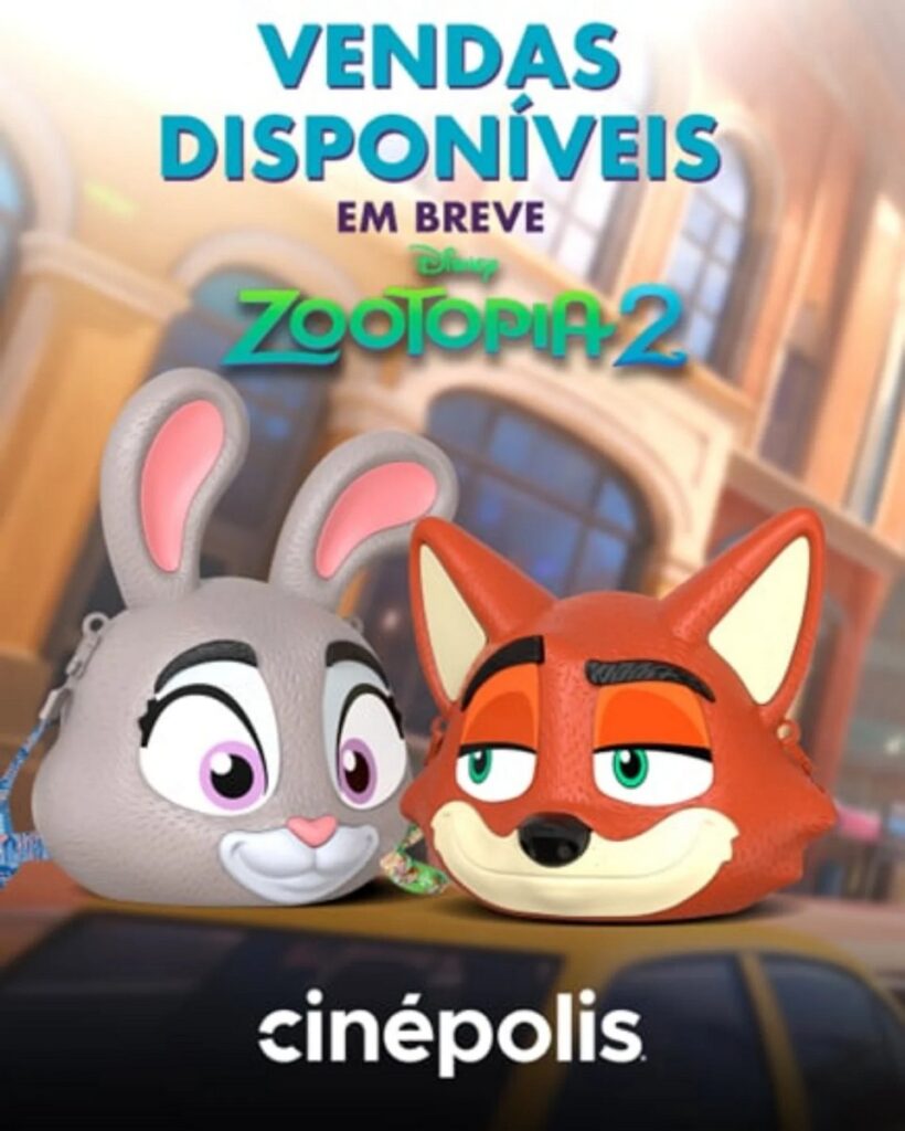 ブラジルの映画館チェーン Cinépolis と Cinemark が、『ズートピア2』の公開にあわせて発売する限定コレクタブルの画像