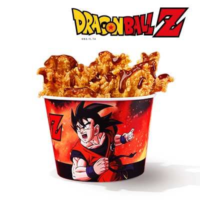KFCポーランドが展開する、『ドラゴンボールZ』とのコラボメニューの画像