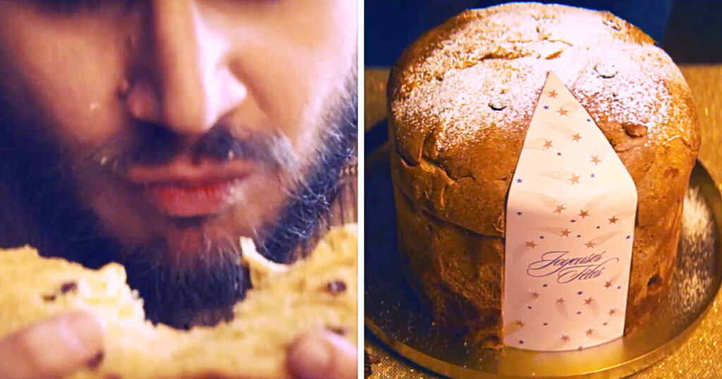 フランスのスーパーGrand Fraisが、2025年のクリスマスに向けて発表した「La Part de Gourmandise」キャンペーンの画像