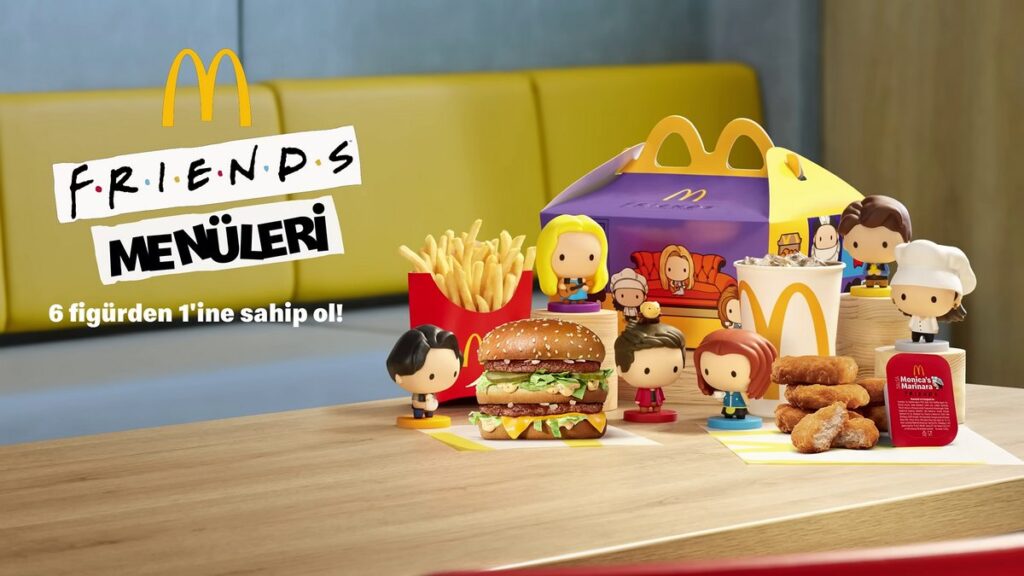 マクドナルド・トルコが期間限定で発売した、「フレンズ メニュー」の画像
