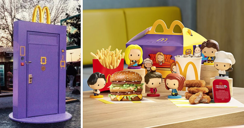 マクドナルド・トルコが期間限定で発売した、「フレンズ メニュー」の画像