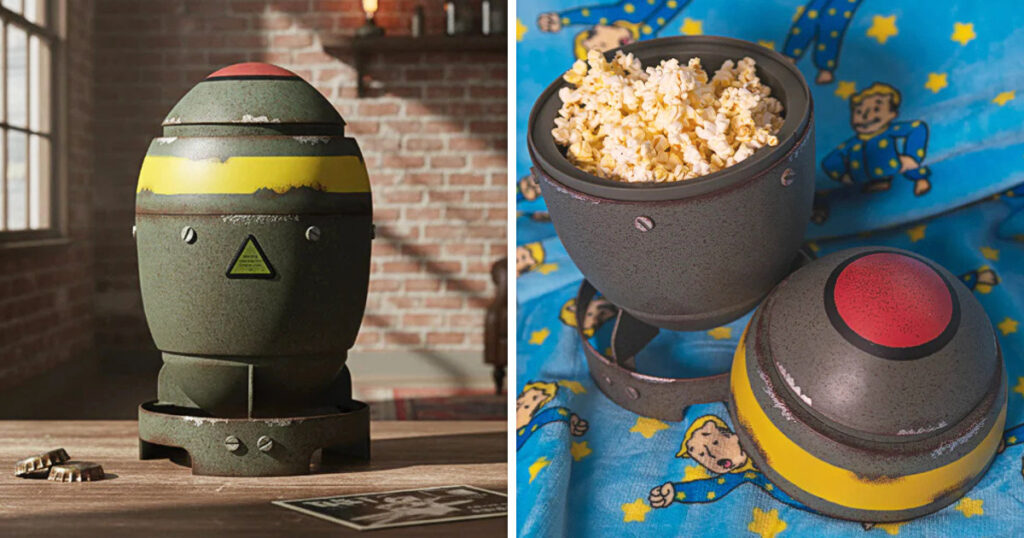 『フォールアウト』シーズン2が世界同時配信を迎えるのにあわせ、ベセスダ公式ストアから発売された「Fallout Mini-Nuke Popcorn Bucket」の画像