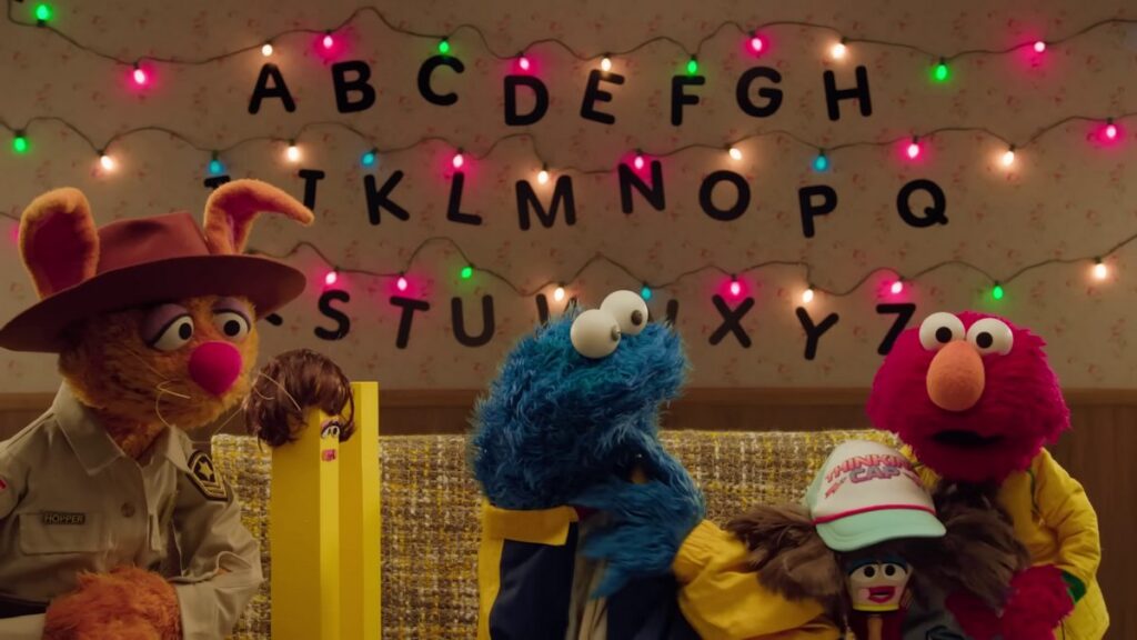 Netflix公式YouTubeチャンネル「Still Watching Netflix」で公開された「If Sesame Street Was Set In Hawkins | Stranger Things」の画像