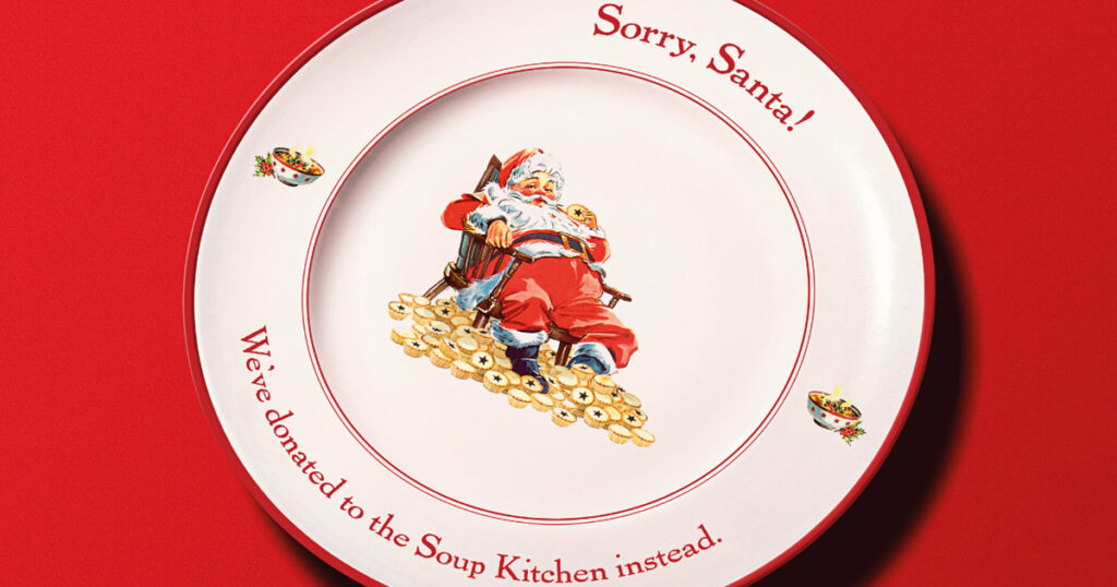 Wonderhood StudiosとSoup Kitchen Londonが展開するクリスマス寄付キャンペーン「Sorry Santa」の画像