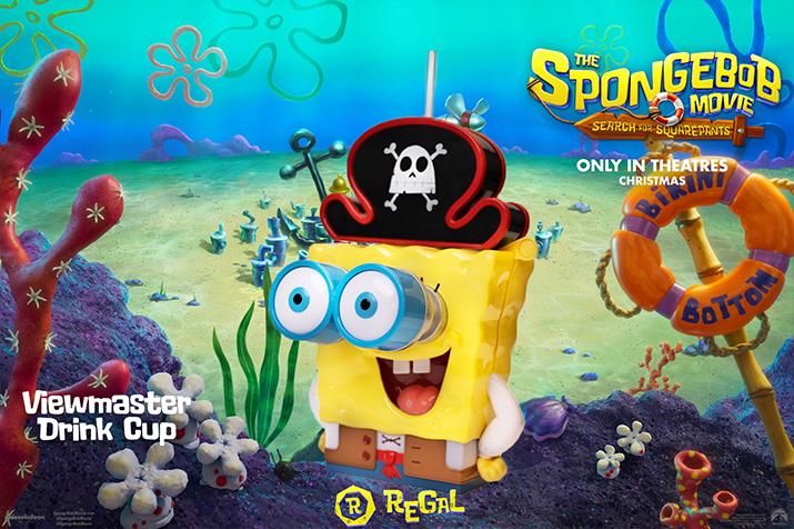 映画『劇場版スポンジ・ボブ 呪われた海賊と大冒険だワワワワワ!』の公開にあわせて、Regalが展開する限定グッズの画像