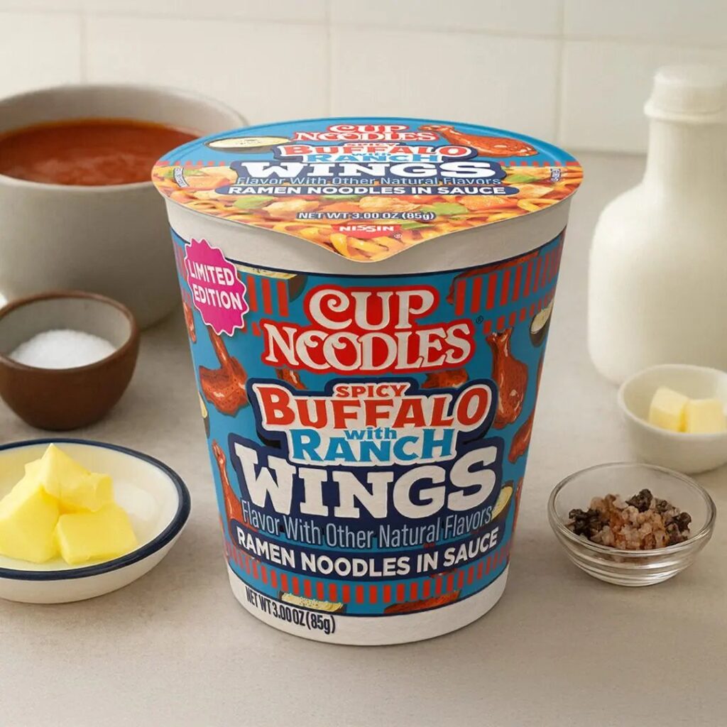 カップヌードルがアメリカ最大のスポーツイベント「ビッグゲーム（スーパーボウル）」に向けて発表した、新シリーズ「Cup Noodles Wings」の画像