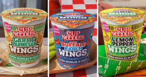 カップヌードルがアメリカ最大のスポーツイベント「ビッグゲーム（スーパーボウル）」に向けて発表した、新シリーズ「Cup Noodles Wings」の画像