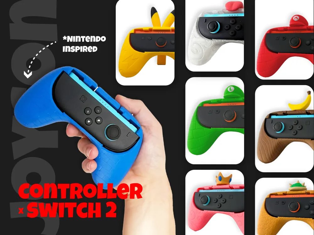 3Dプリント Nintendo Switch 2 用 Joy-Con グリップの画像