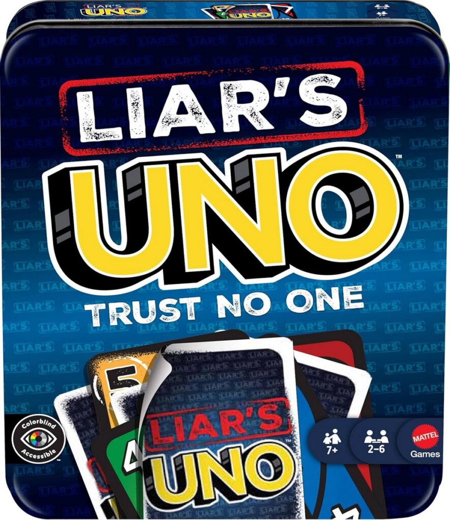 「嘘」を公式ルールとして組み込んだUNO「Liar’s UNO」の画像。