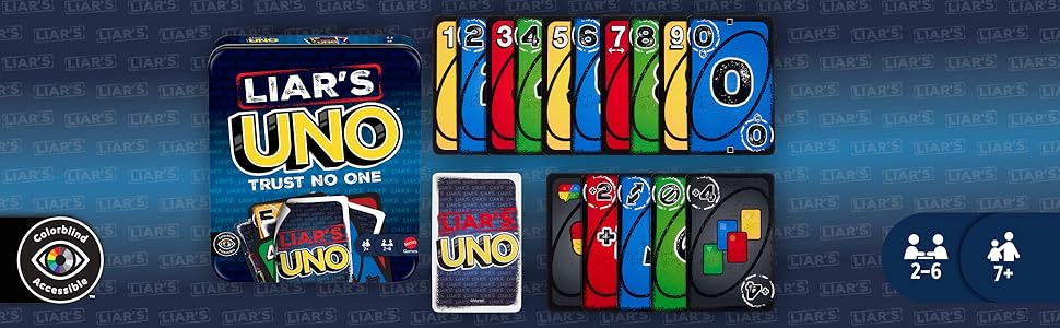 「嘘」を公式ルールとして組み込んだUNO「Liar’s UNO」の画像。