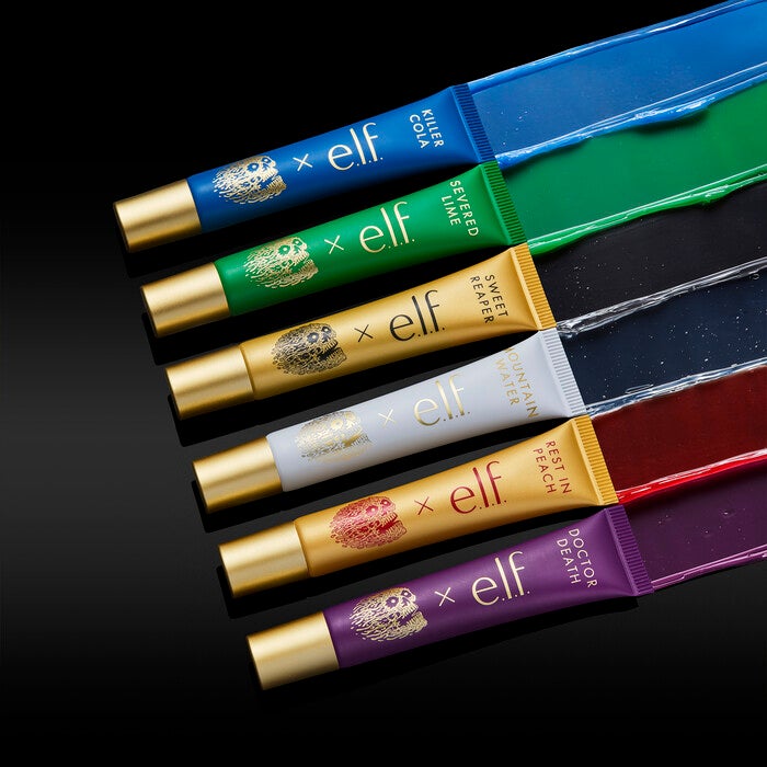 e.l.f. Cosmetics × Liquid Death による第2弾コラボ「Lip Embalm」の画像。