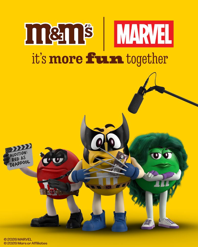 M&M’Sとマーベルによるグローバルキャンペーン “It’s More Fun Together” の画像