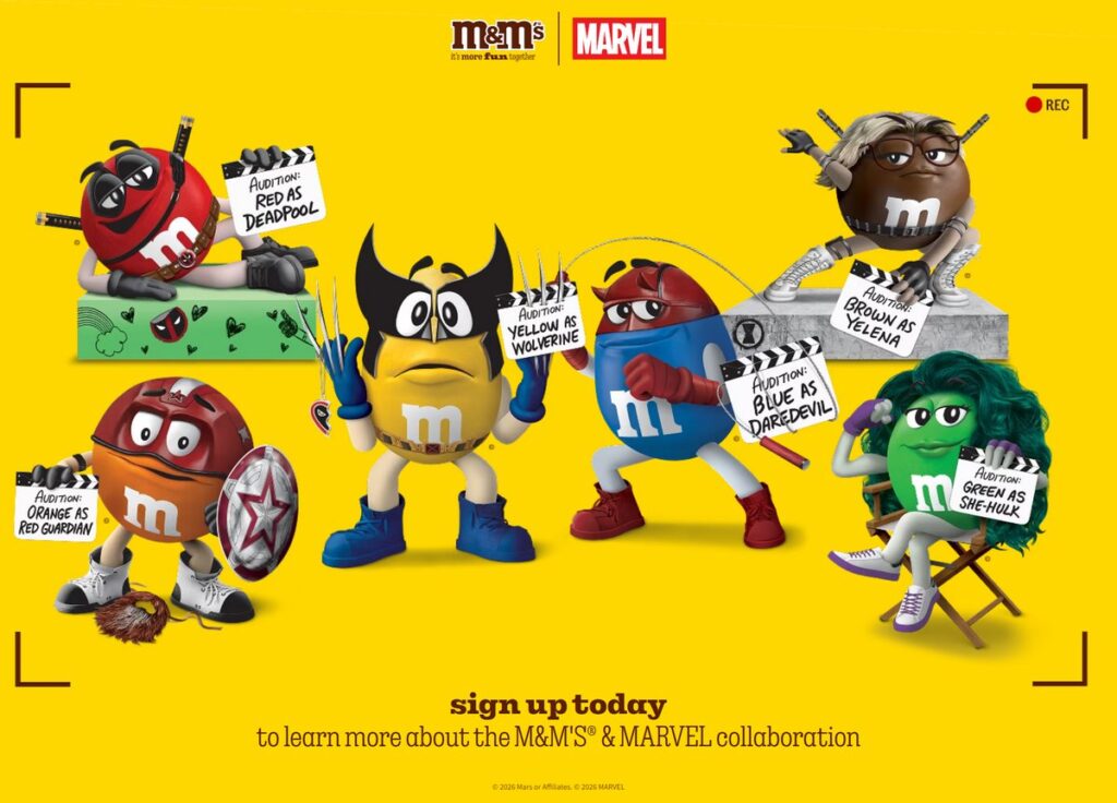 M&M’Sとマーベルによるグローバルキャンペーン “It’s More Fun Together” の画像