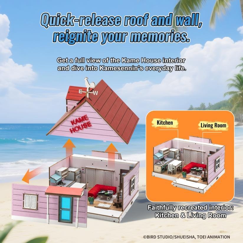 Puremindが販売する、アニメ『ドラゴンボール』とコラボレーションした木製3Dコレクティブルシリーズの画像