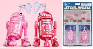 ディズニーストアから登場した2026年バレンタインデー向け新作セット「R2-LVU and R2-INO Valentine’s Day Star Wars Droid Factory Figure Set」の画像
